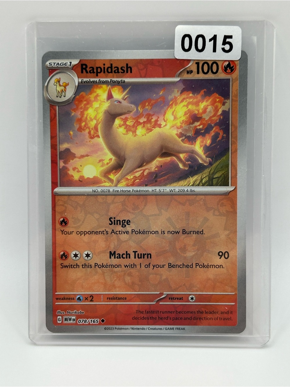 Rapidash Pokémon Card